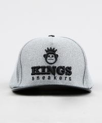 Bone-Masculino-Kings-Sneakers-Aba-Reta-com-Bordado-Cinza-9327698-Cinza_1