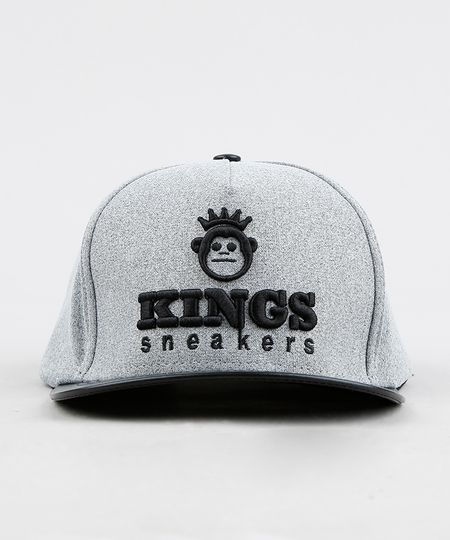 Bone-Masculino-Kings-Sneakers-Aba-Reta-com-Bordado-Cinza-9327698-Cinza_1