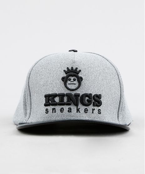 Bone-Masculino-Kings-Sneakers-Aba-Reta-com-Bordado-Cinza-9327698-Cinza_1