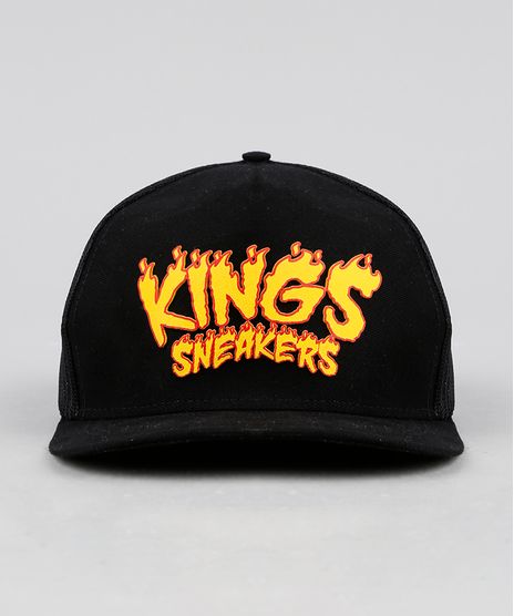 Bone-Masculino-Kings-Sneakers-Aba-Reta-com-Tela-Preto-9303065-Preto_1