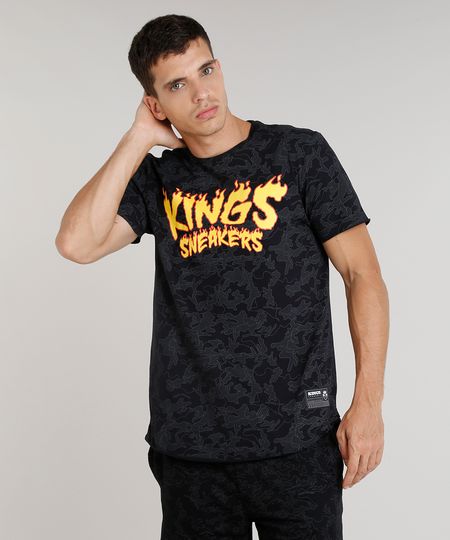 Camiseta-Masculina-Kings-Sneakers-Estampada-Camuflada-Manga-Curta-Gola-Careca-Preta-9285486-Preto_1