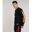 Camiseta-Masculina-Kings-Sneakers-Chamas-Manga-Longa-Gola-Careca-Preta-9285485-Preto_1