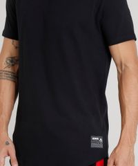 Camiseta-Masculina-Alongada-Kings-Sneakers-Manga-Curta-Gola-Careca-Preta-9285483-Preto_4