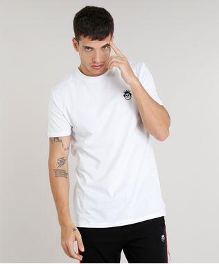 Camiseta-Masculina-Kings-Sneakers-com-Chaveiro-Manga-Curta-Gola-Careca-Branca-9285484-Branco_1