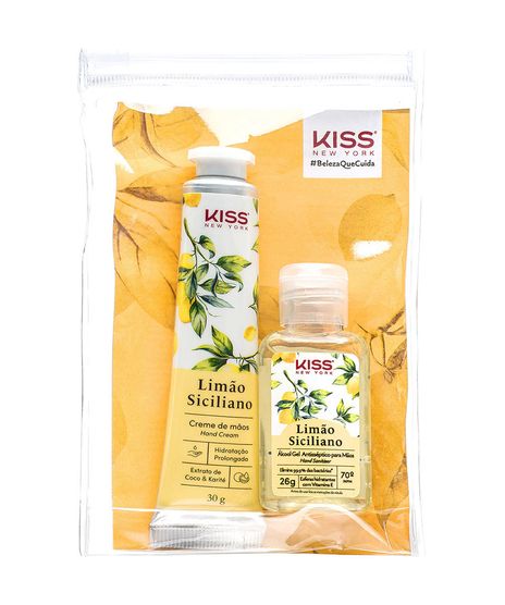 Kit-Creme-Hidratante-Para-Maos---Alcool-Em-Gel-Antisseptico-Limao-Kiss-NY-Unico-1016464-Unico_1