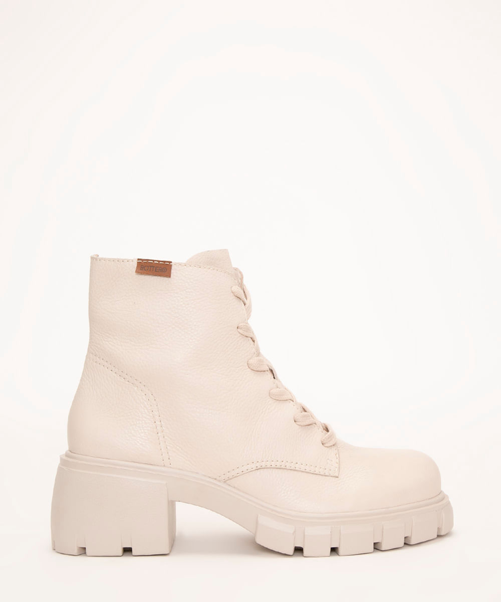 coturno tratorado cano alto bottero off white