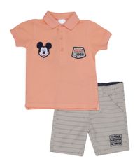 Conjunto-de-Polo-Mickey---Bermuda-Coral-8015582-Coral_1