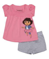 Conjunto-de-Blusa---Short-Dora-a-Aventureira-Rosa-8154276-Rosa_1