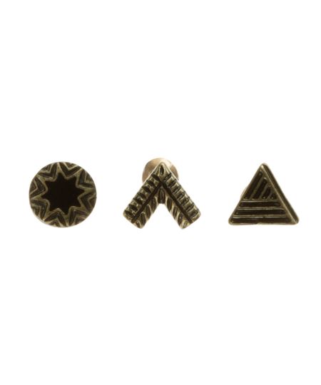 Kit-de-Brincos-Geometricos-Dourado-8076801-Dourado_1 Kit-de-Brincos-Geometricos-Dourado-8076801-Dourado_1