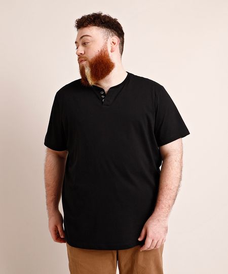 Camiseta-Masculina-Plus-Size-Basica-Manga-Curta-Gola-Portuguesa-Preta-1-9960519-Preto_1_1
