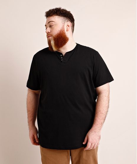 Camiseta-Masculina-Plus-Size-Basica-Manga-Curta-Gola-Portuguesa-Preta-1-9960519-Preto_1_1