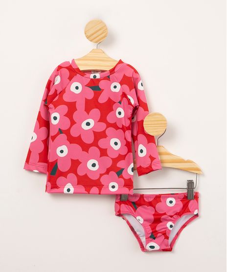 conjunto-de-praia-estampado-floral-manga-longa---calcinha-biquini-protecao-uv50--rosa-1006854-Rosa_1