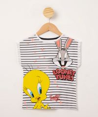 blusa-infantil-de-algodao-looney-tunes-com-listras-manga-curta-off-white-1010299-Off_White_1