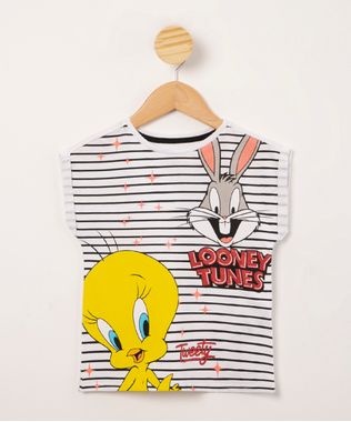 blusa-infantil-de-algodao-looney-tunes-com-listras-manga-curta-off-white-1010299-Off_White_1