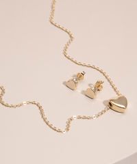 kit-de-colar---brinco-de-coracao-dourado-1014225-Dourado_4