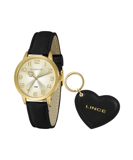 kit-de-relogio-analogico-lince--feminino---chaveiro-dourado-1018004-Dourado_1