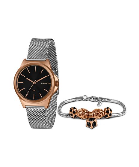 kit-de-relogio-analogico-lince--feminino---pandora-rose-1018159-Rose_1