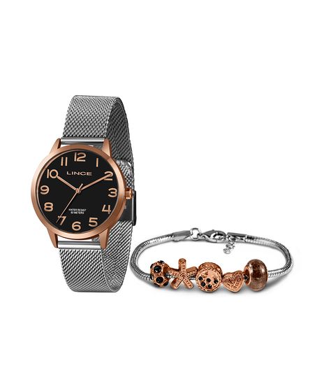 kit-de-relogio-analogico-lince--feminino---pandora-rose-1017986-Rose_1