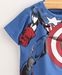 Camiseta-Infantil-de-Algodao-Corpo-Capitao-America-Manga-Curta-Azul-9978191-Azul_4