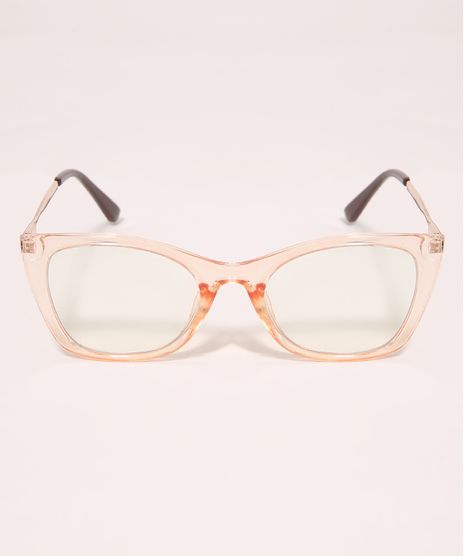 Oculos-com-Lente-Anti-Luz-Feminino-Redondo-Yessica-Nude-9994239-Nude_1