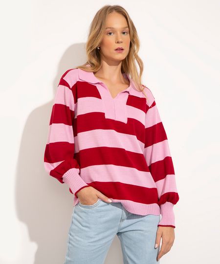 sueter-polo-de-trico-listrado--rosa-claro-1023513-Rosa_Claro_1 sueter-polo-de-trico-listrado--rosa-claro-1023513-Rosa_Claro_1