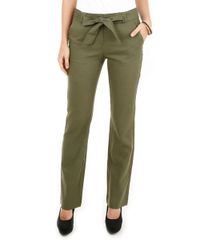 Calca-Reta-de-Linho-Verde-Militar-8045270-Verde_Militar_1