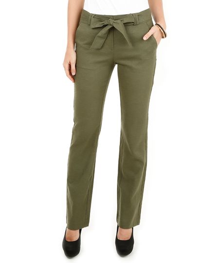 Calca-Reta-de-Linho-Verde-Militar-8045270-Verde_Militar_1