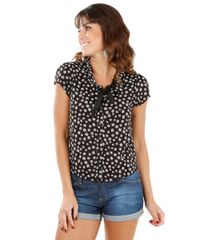 Camisa-Estampada-de-Margaridas-Preta-8095049-Preto_1