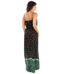 Vestido-Longo-Estampado-de-Margaridas-Preto-8090443-Preto_2