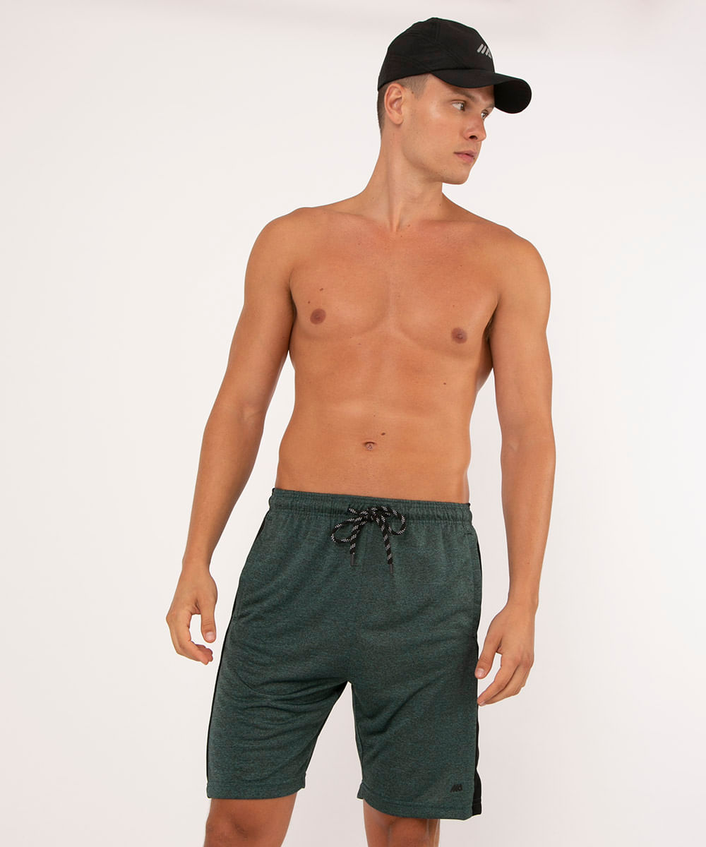bermuda faixa lateral esportiva ace verde