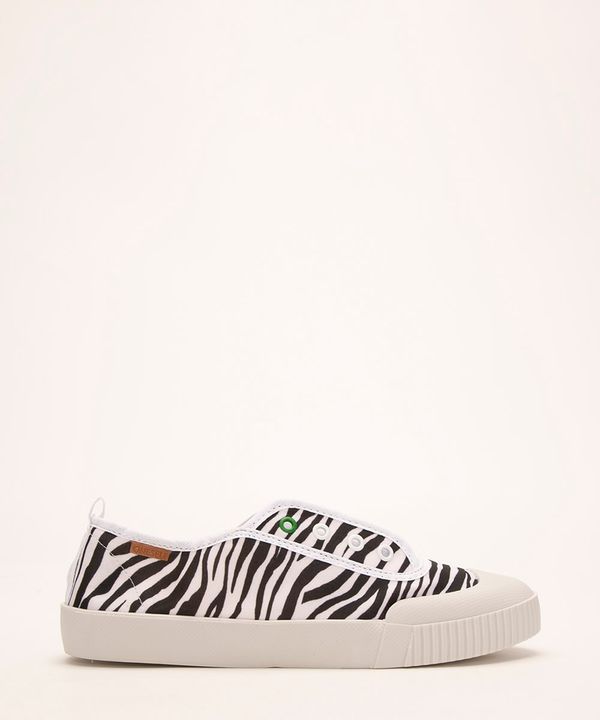 tênis de lona estampa zebra oneself multicor 39