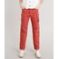Calca-de-Sarja-Feminina-Cargo-com-Ziper-na-Barra-Coral-9363573-Coral_1