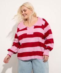 sueter-plus-size-de-trico-listrado-mindset-rosa-claro-1023512-Rosa_Claro_4 sueter-plus-size-de-trico-listrado-mindset-rosa-claro-1023512-Rosa_Claro_4