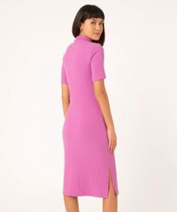 vestido-polo-midi-canelado-com-fenda-rosa-escuro-1023097-Rosa_Escuro_2