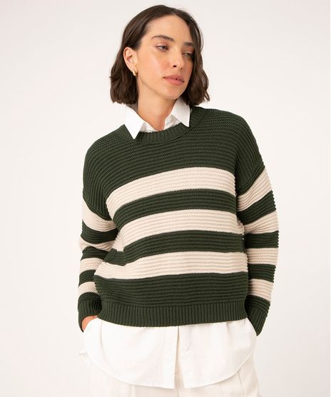sueter-de-trico-com-listras-verde-militar-1019702-Verde_Militar_1