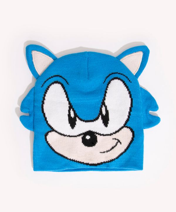 touca infantil sonic azul Único