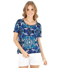 Blusa-Ampla-de-Borboletas-Azul-Escuro-8098757-Azul_Escuro_1