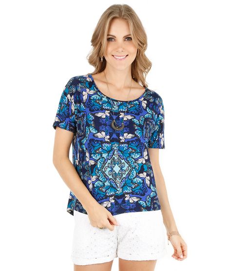 Blusa-Ampla-de-Borboletas-Azul-Escuro-8098757-Azul_Escuro_1