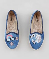 Sapatilha-Infantil-Molekinha-em-Jeans-com-Bordados-Azul-Medio-9312146-Azul_Medio_4
