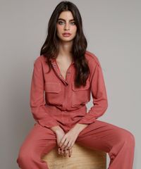 Macacao-Sarja-Longo-Feminino-Cargo-com-Faixa-de-Amarrar-Coral-9363575-Coral_2