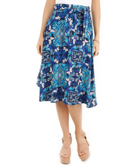 Saia-Midi-Estampada-de-Borboletas-Azul-8104860-Azul_1
