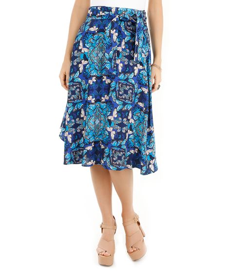 Saia-Midi-Estampada-de-Borboletas-Azul-8104860-Azul_1
