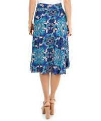 Saia-Midi-Estampada-de-Borboletas-Azul-8104860-Azul_2