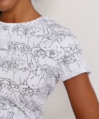 Camiseta-Feminina-Estampada-Manga-Curta-de-Gatos-Decote-Redondo-Branca-9973619-Branco_6