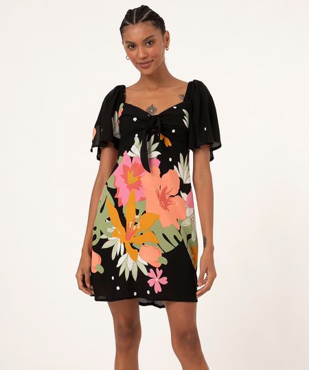 vestido-curto-floral-manga-curta-ampla-preto-9984543-Preto_1