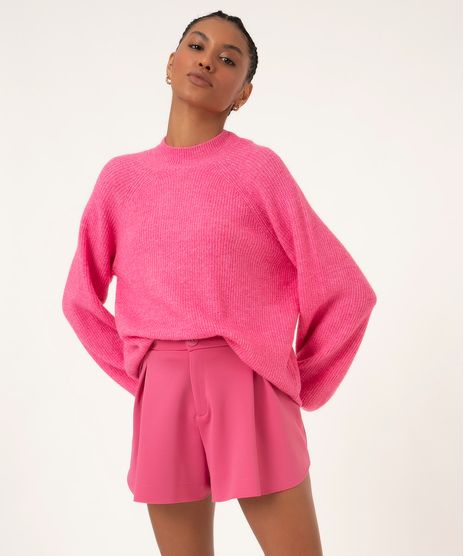 Short-Gode-Alfaiataria-Cintura-Alta-com-Bolsos-e-Pregas-Pink-9983921-Pink_1