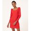 Vestido-Curto-Manga-Bufante-com-Ziper-Vermelho-1001604-Vermelho_1