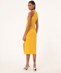 Vestido-Midi-Halter-Neck-Canelado-com-Fenda-Mostarda-9994206-Mostarda_2