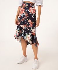 Saia-Feminina-Midi-Mullet-Estampada-Floral-com-Babado-Azul-Marinho-9945789-Azul_Marinho_2