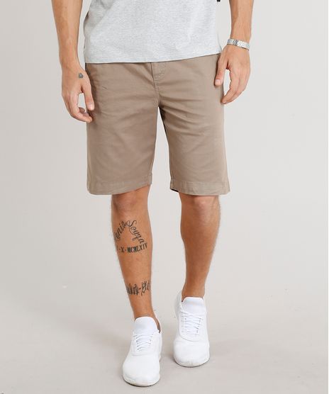 Bermuda-Masculina-com-Cordao-e-Bolsos-Kaki-9307691-Kaki_1